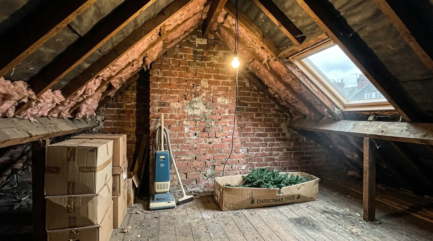 Unconverted loft before conversion