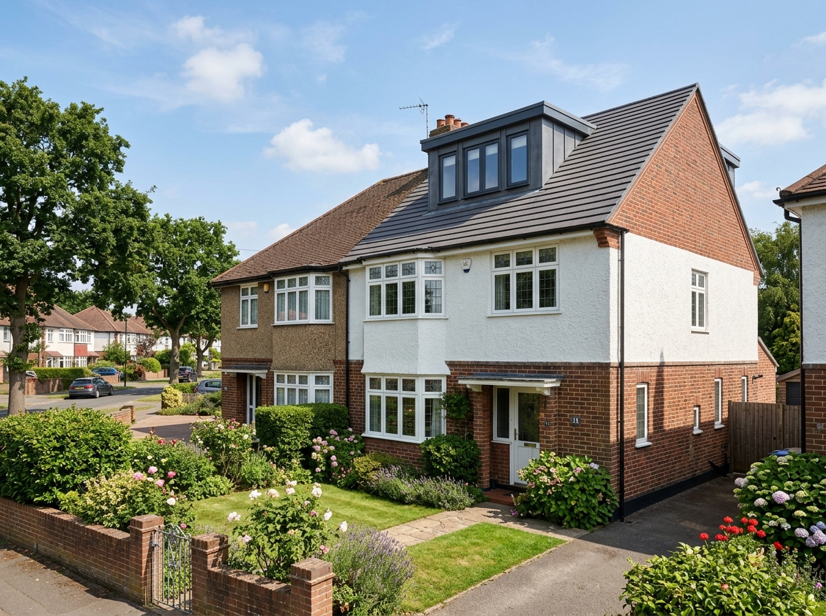 Hip-to-gable loft conversion on a 1930s semi-detached UK house