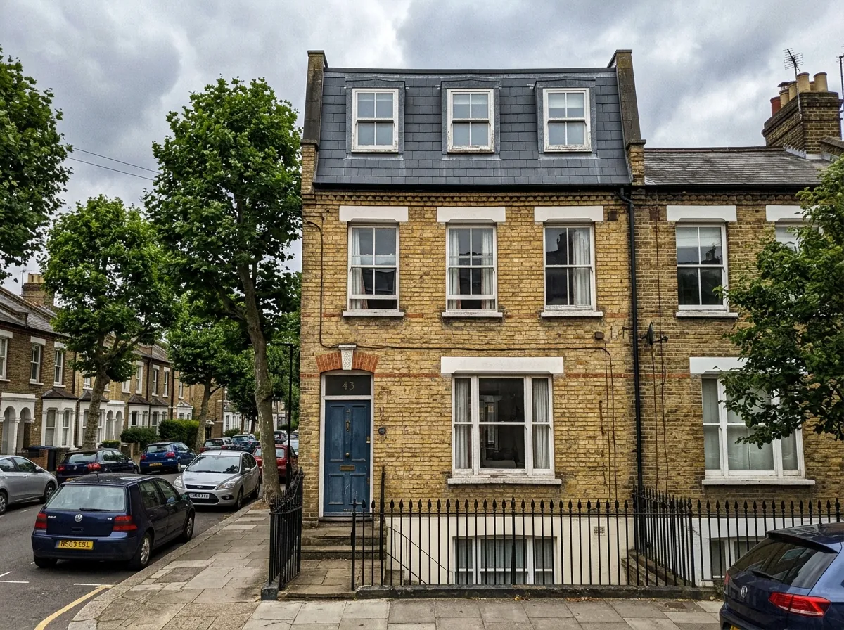 Mansard loft conversion on a Victorian townhouse